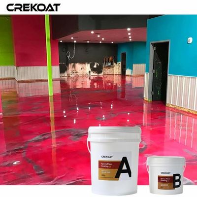 Revestimiento de suelo epoxi metálico no amarillento, resistente al agua y a la humedad