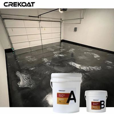 Revestimiento de piso epoxi metálico brillante Brillo incrustado o copos metálicos para brillo añadido