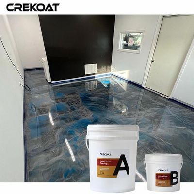 Revestimiento de suelo epoxi metálico con bajo contenido de COV Modelos y diseños personalizables
