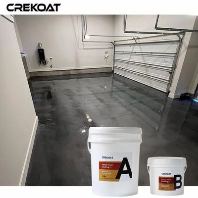 El revestimiento de piso epoxi metálico de alto brillo mejora la iluminación en el espacio
