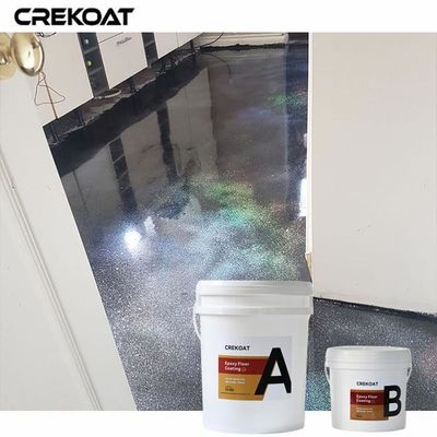 Environmentally Metallic Epoxy Floor Coating Quick Curing Time For Faster Installation