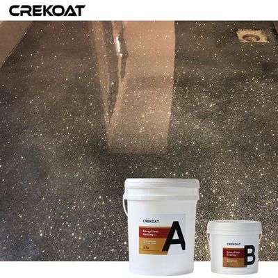 Revestimiento de suelo de epoxi metálico resistente a los rayos UV fácil de limpiar y mantener