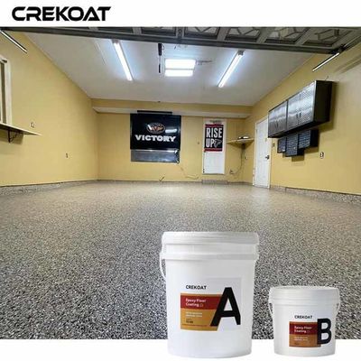 El revestimiento de suelo de chapa epoxi de bajo contenido de COV cura relativamente rápido reduciendo el tiempo de inactividad