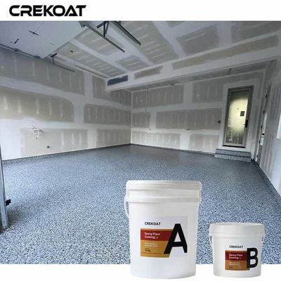 Pavimento de epoxi gris con copos Propiedades antiestáticas para entornos tecnológicos