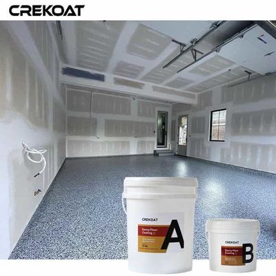 Los pisos epoxi de chapa de vinilo mejoran el brillo del suelo con reflejo de luz