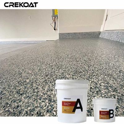 Aplicación fácil de piso de garaje Flake Epoxy para entornos de tráfico pesado