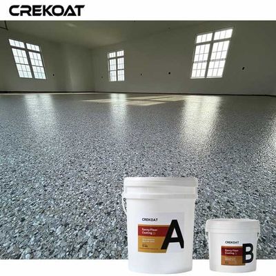 El suelo de epoxi poliespártico de capa única mejora la durabilidad La vibración del color y la resistencia