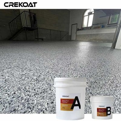 Nivel de brillo variable Pintura de piso con escamas para áreas de desgaste intenso