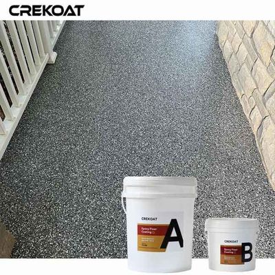Resistencia a los rayos UV Revestimiento de piso de chips epoxi Color y diseño personalizables