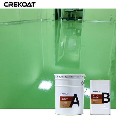 Industrial Epoxy Floor Coating Self-Leveling Creates Smooth Mirror-Like Finish