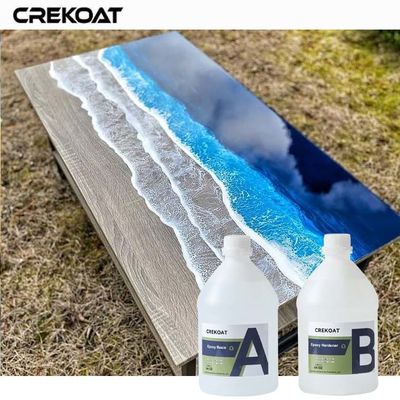 Transparencia de la mesa superior Resina epoxi Adhesión superior a diversas superficies