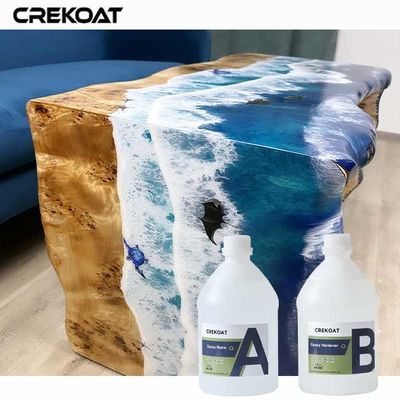 Glossy Finish Table Top Epoxy Resin Durability Against Scratches Stains And Heat