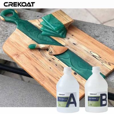 Resina epoxi clara para la madera Formulación de amarilleado bajo para mantener la claridad