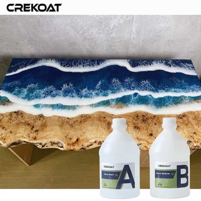 Glossy Finish Table Top Epoxy Resin Durability Against Scratches Stains And Heat
