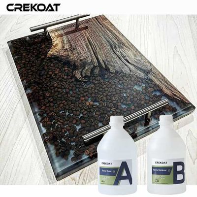 La resina epoxi transparente, segura para los alimentos, proporciona un acabado elegante y profesional para artesanías