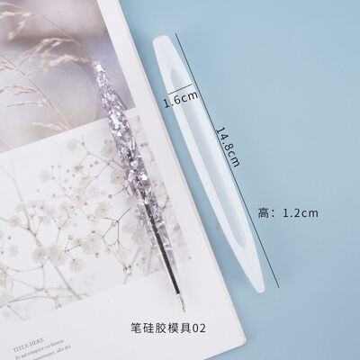 DIY crystal dropper mold pen ballpoint pen homemade stationery office supplies mirror silicone mold