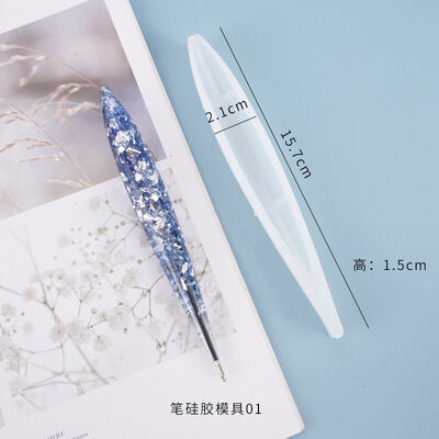 DIY crystal dropper mold pen ballpoint pen homemade stationery office supplies mirror silicone mold