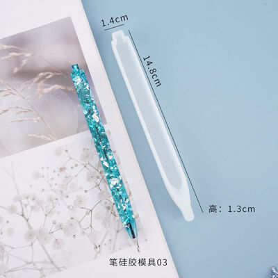 DIY crystal dropper mold pen ballpoint pen homemade stationery office supplies mirror silicone mold