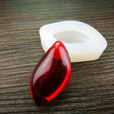 Crystal Droplet Mold Pendant with Hole Hanging Pendant Necklace Droplet Silicone Mold Jewelry DIY Handmade Material