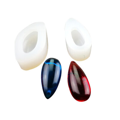 Crystal Droplet Mold Pendant with Hole Hanging Pendant Necklace Droplet Silicone Mold Jewelry DIY Handmade Material