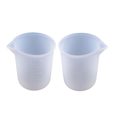 Crystal Drip Gel Non Washable Silicone Measuring Cup DIY Handmade Tool with Scale 100ml/mL Glue Mixing Cup