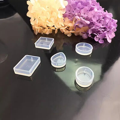Molde de silicona para collar con colgante de gota de cristal y espejo perforado
