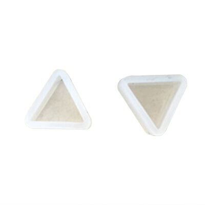 Crystal dropper earrings silicone mold mini cat cube triangular stone shaped earrings model