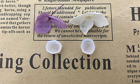 Crystal dropper earrings silicone mold mini cat cube triangular stone shaped earrings model