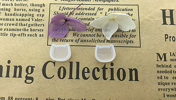 Crystal dropper earrings silicone mold mini cat cube triangular stone shaped earrings model