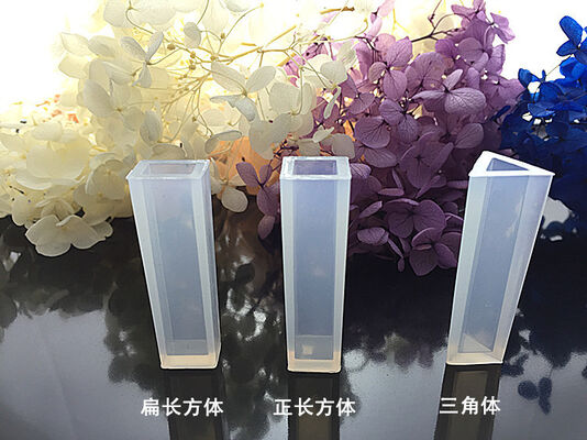 Crystal dropper pendant silicone mold no polishing DIY handmade jewelry long cylindrical trapezoid crystal shape