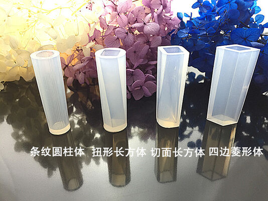 Crystal dropper pendant silicone mold no polishing DIY handmade jewelry long cylindrical trapezoid crystal shape