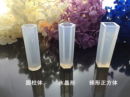 Crystal dropper pendant silicone mold no polishing DIY handmade jewelry long cylindrical trapezoid crystal shape