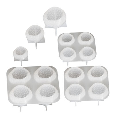 DIY crystal dropper strawberry ornament silicone mold, four link aromatherapy candle, strawberry gypsum mold