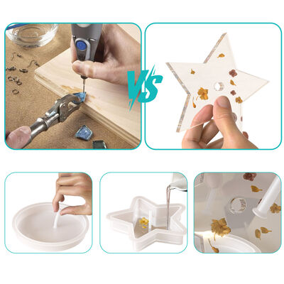 DIY dropper pendant keychain no drilling silicone hole nail compatible with 3/4/5/6/8mm hole nail