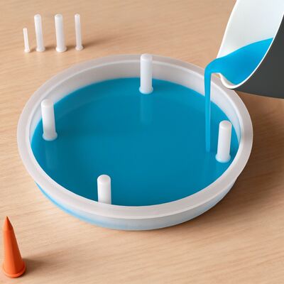 DIY dropper pendant keychain no drilling silicone hole nail compatible with 3/4/5/6/8mm hole nail