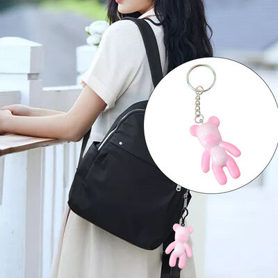 Crystal Drip Glue Sitting Bear Silicone Mold DIY Jewelry Making Little Bear Big Violent Bear Hanging Ornament