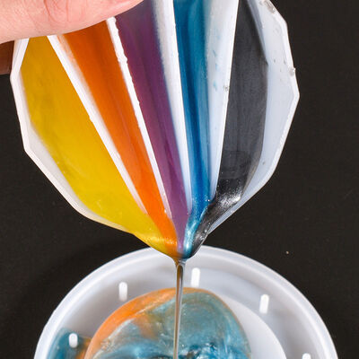 DIY crystal dropper silicone color mixing cup, mixed color matching cup, silicone mold