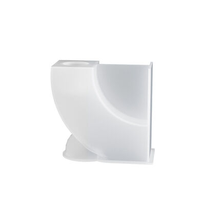 Molde de silicona para colgar en la mesa de yeso de cemento DIY, portavelas en forma de L simple geométrico de resina con gotero de cristal