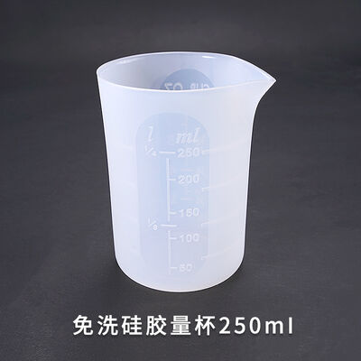 Crystal dropper mold DIY handmade tool with scale 250ml disposable silicone measuring cup