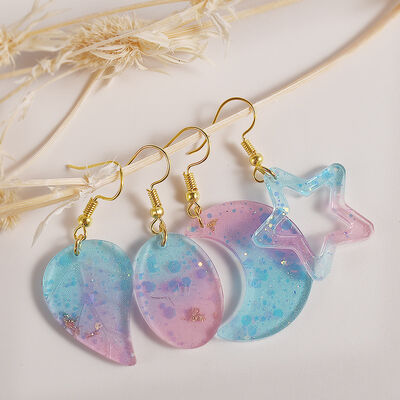 Drip glue DIY resin UV glue grinding tool Mirror handmade jewelry Earrings and earrings Silicone mold