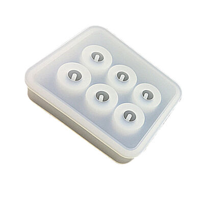 Crystal dropper beads silicone mold with holes DIY handmade jewelry square pendant sphere ice grid model