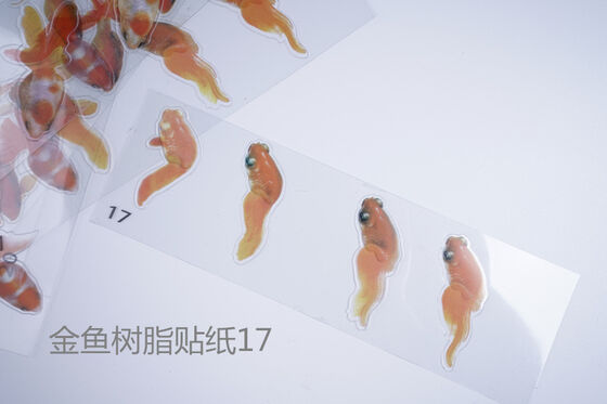 3D resin goldfish stickers, resin paintings, goldfish stickers, material stickers, crystal drip glue, goldfish paintings, resin paintings, wholesale