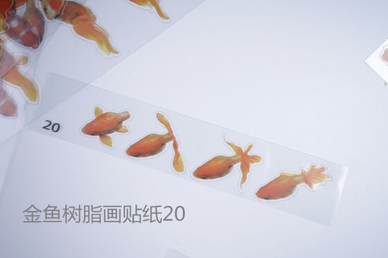 3D resin goldfish stickers, resin paintings, goldfish stickers, material stickers, crystal drip glue, goldfish paintings, resin paintings, wholesale