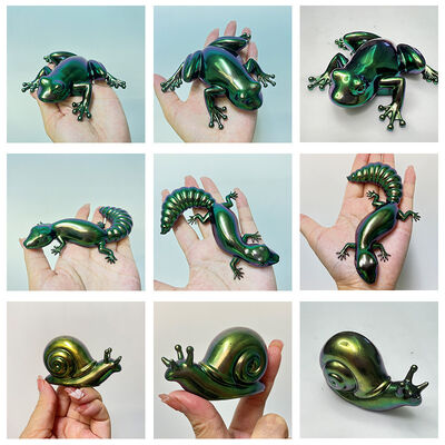 DIY Crystal Dropping Gel Easter Frog Lizard Snail Small Animal Ornament Silicone Mold