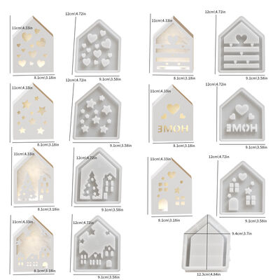 DIY Splicing Starry Sky House Night Light Love Star Home Gypsum Pendant Dropping Silicone Mold