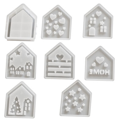 DIY Splicing Starry Sky House Night Light Love Star Home Gypsum Pendant Dropping Silicone Mold