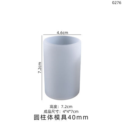 DIY crystal dropper mold, cylindrical candle, table decoration, silicone mold