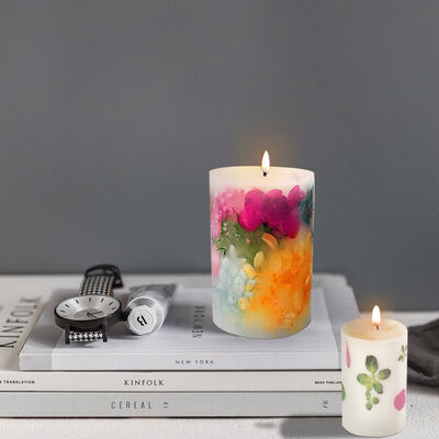 DIY crystal dropper mold, cylindrical candle, table decoration, silicone mold