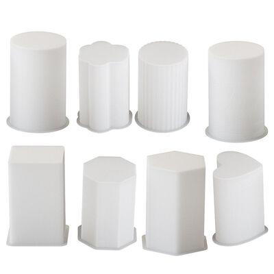DIY cylindrical candle silicone mold square hexagonal heart-shaped cat paw striped gypsum mold