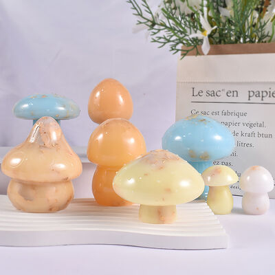Crystal dropper DIY silicone mold, 3D mushroom ornament handmade, garden art grinding tool
